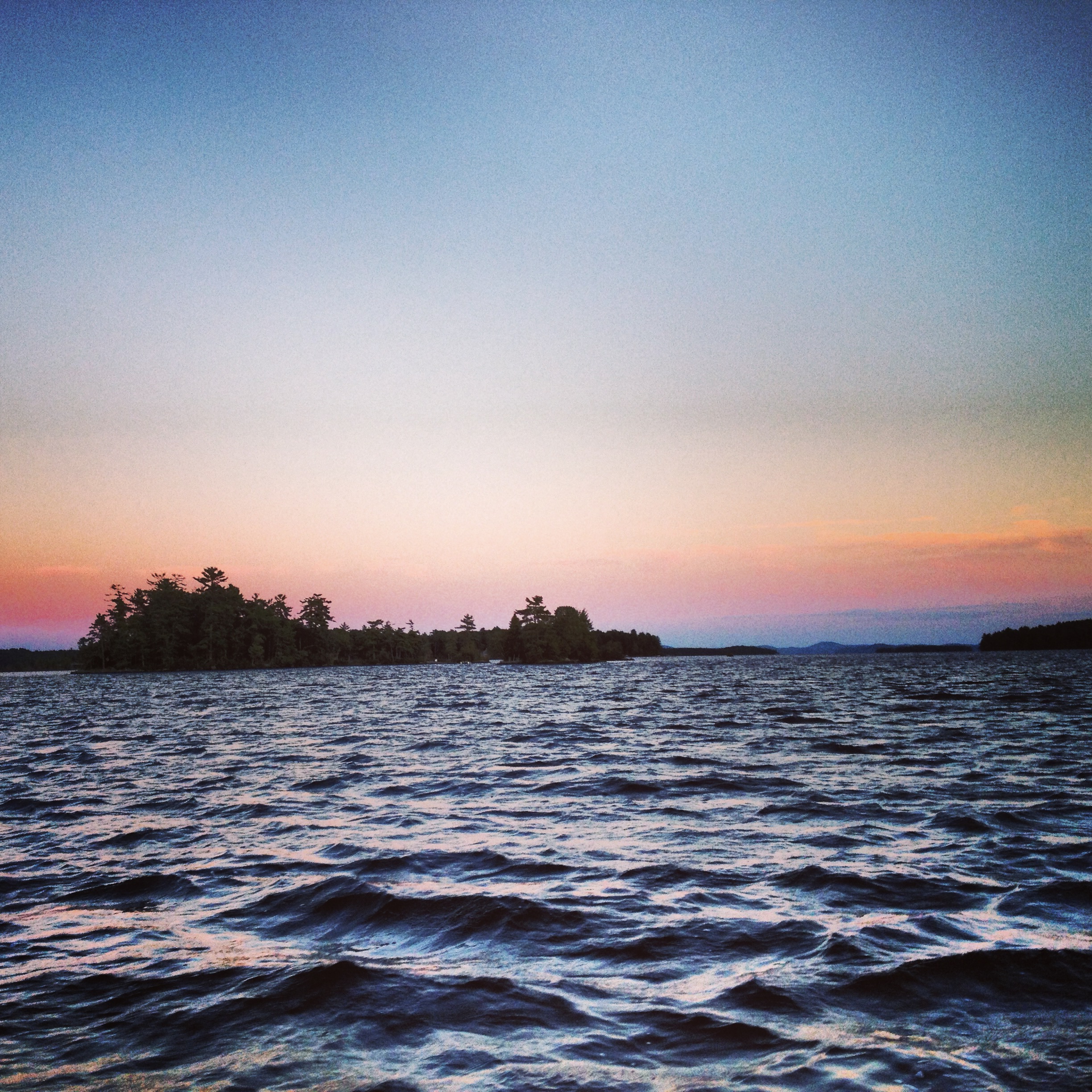 Lake sunset. New Hampshire.